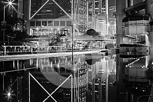 Hong Kong Skyscrapers black and white