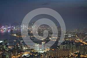 Hong Kong skyscrapers skyline cityscape