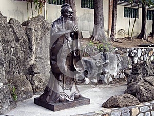 Hong Kong. Statue of Confucius in the Park.