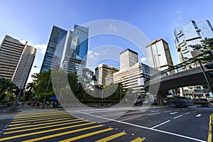 Hong Kong stree view in the China photo