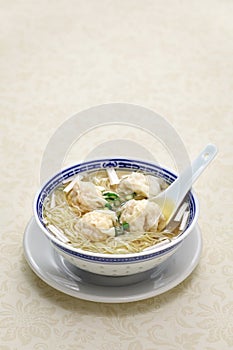 Hong Kong Style Wonton Noodle soup