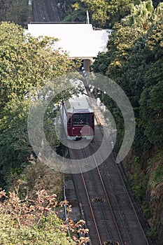 Hong Kong Tram at Victoria Peak in China