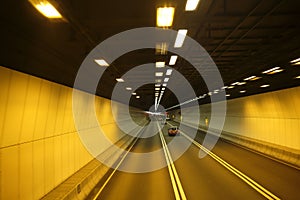 Hong Kong tunnel to the airport photo