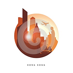 Hong kong vector illustration