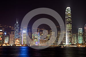 Hong Kong Victoria Harbour at night