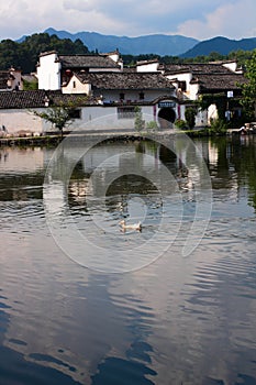 Hongcun Village in Huizhou is an ancient village, known as one of the most beautiful villages in China