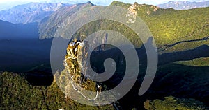 The Hongyun Jinding peak in the morning