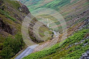 Honister Pass in the Lake District, is a mountain pass joining Borrowdale to the Buttermere valley in England.