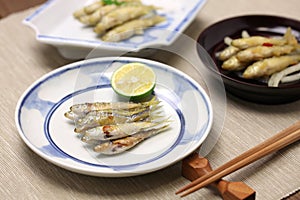 Honmoroko, willow gudgeon, japanese cuisine