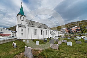 Honningsvag Church in Finnmark county, Norway. photo