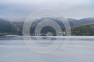 Honningsvag in Nordkapp Municipality in Norway