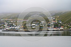 honningsvag in Nordkapp Municipality in Norway photo