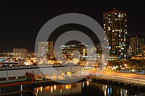 Honolulu at night.