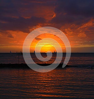 Honolulu sunset