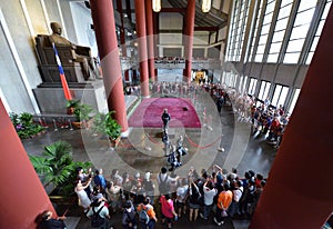 Honor Guard mounting ceremony in Sun Yat-sen Memorial Hall