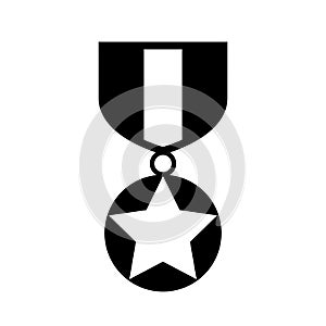 Honor medal vector icon