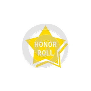 Honor Roll achievment star icon