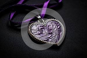 Honoring Sacrifice: A Reverent Close-Up of the Purple Heart Medal