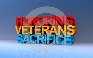 honoring veterans sacrifice on blue