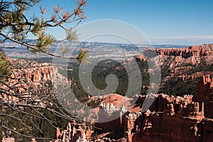 Hoo-doos and rock formations at Bryce Canyon National Park.