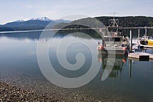 Hood Canal Washington with Olympic Mountains