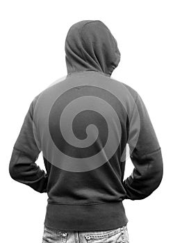 Hoodies Back - Stock Image