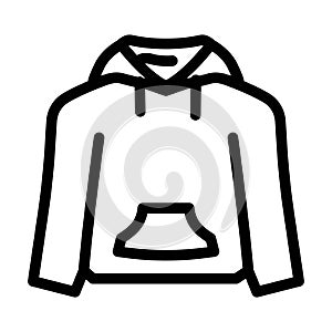 hoodies clothing line icon vector illustration