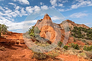 Hoodoo besides the hiking trail to the lighthouse rock photo