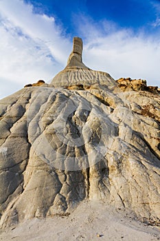 Hoodoo Monolith Fighting the Wind