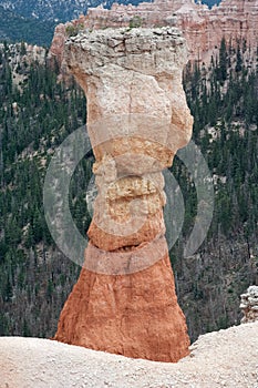 Hoodoo Pinnacle Stone at Bryce Canyon National Park Utah USA