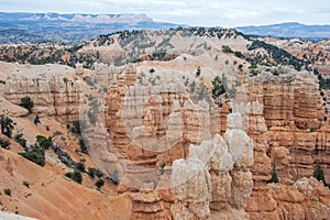 Hoodoo Pinnacle Stones at Bryce Canyon National Park Utah USA