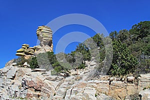 Hoodoo Rock Formation at Windy Point on Mt. Lemmon