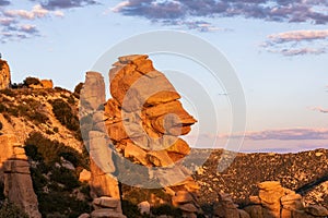 Hoodoo rock formations at Geology Vista on Mt. Lemmon near Tucson, Arizona. photo