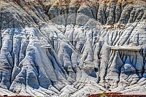 Hoodoos in Alberta`s Dinosaur Provincial Park