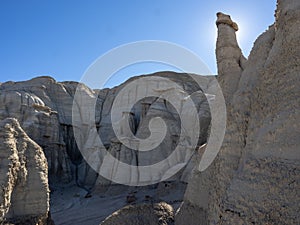 Hoodoos in the badlands