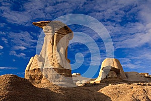 Hoodoos in the badlands near Drumheller, Alberta, Canada