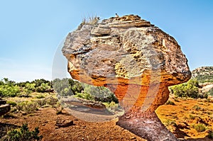 Hoodoos besides the hiking trail, Palo Duro Canyon Texas