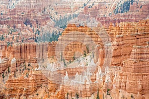Hoodoos in the bryce canyon national park