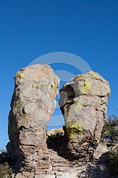 Hoodoos in Chiricahua National Monument Arizona in winter