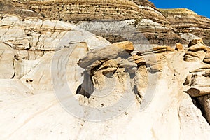 Hoodoos near Drumheller at alberta canada