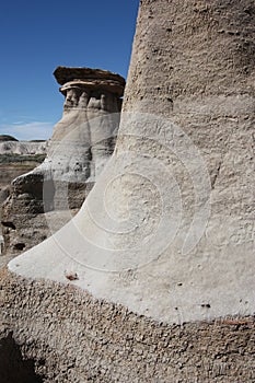 The hoodoos which is a geological formation near Drumheller Alberta Canada.