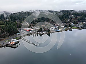 Hoodsport Washington state aerial view