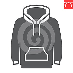 Hoody glyph icon