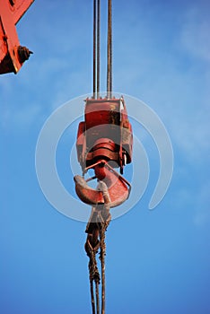 Hook of the crane