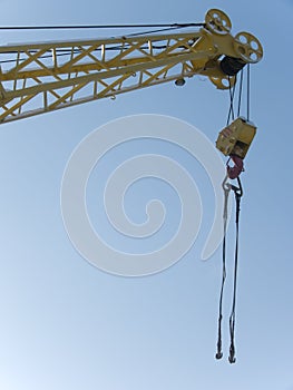 Hook elevating crane