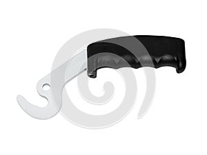 Hook handle for closing the boiler door oblique type - lever for locking the boiler doors.
