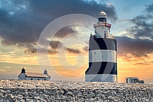 Hook Head Lighthouse in Waterford, a famous landmark in Ireland