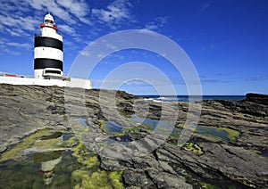 Hook Lighthouse at Hook Head, County Wexford, Ireland.