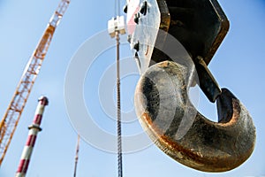 Hook of a mobile lifting crane