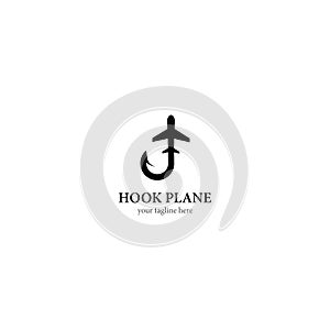 Hook plane logo template